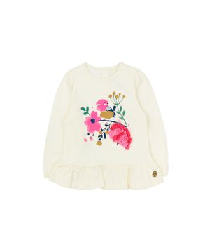 Polera de Bebé Niña Beige Melange