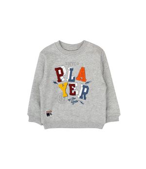 Polerón de Bebé Niño Gris Melange
