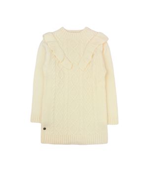 Vestido de Niña Beige Melange