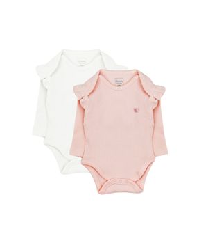 Body de Bebé Niña Rosado- Crudo