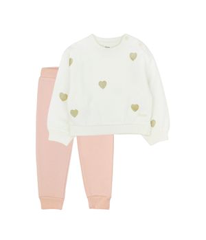 Conjunto de Bebé Niña Crudo
