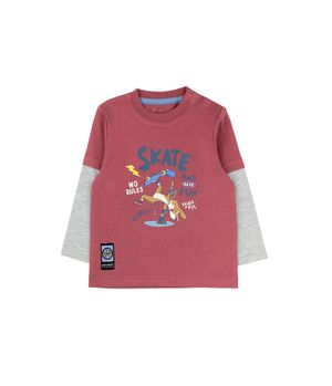 Polera de Bebé Niño Burdeo