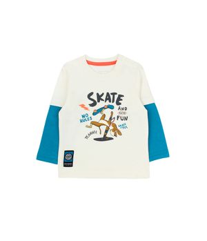 Polera de Bebé Niño Crudo