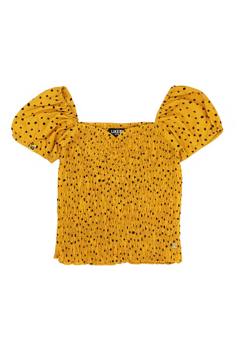 Polera de Niña Mostaza