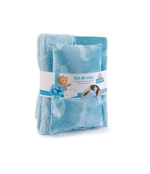 Set Sherpa de Viaje Bebé Unisex Azul 0 a 6 Meses