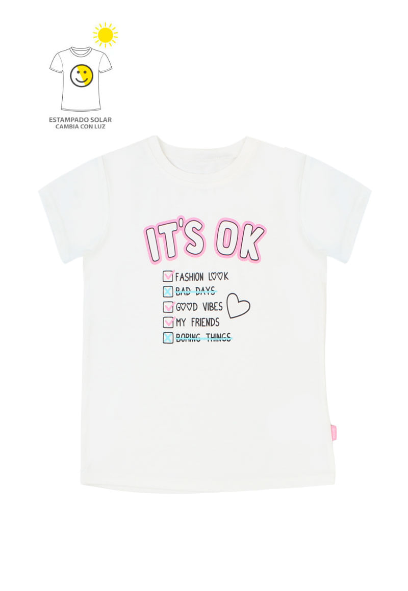 Polera de Niña Blanco