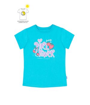 Polera de Niña Turquesa