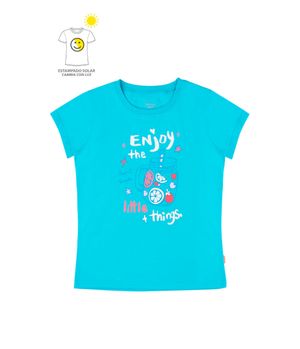 Polera de Niña Turquesa
