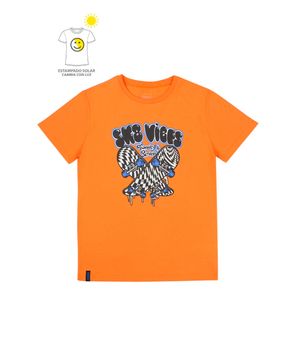 Polera de Niño Naranjo Intenso