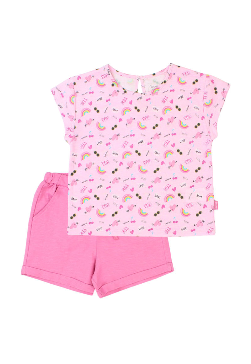 Conjunto de Niña Rosado