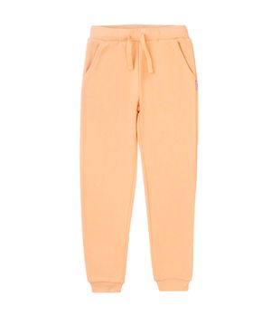 Pantalón buzo de Niña Naranjo