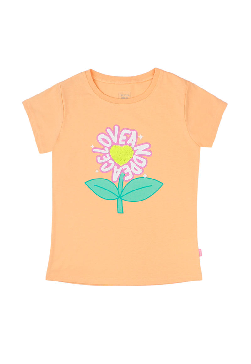 Polera de Niña Naranjo
