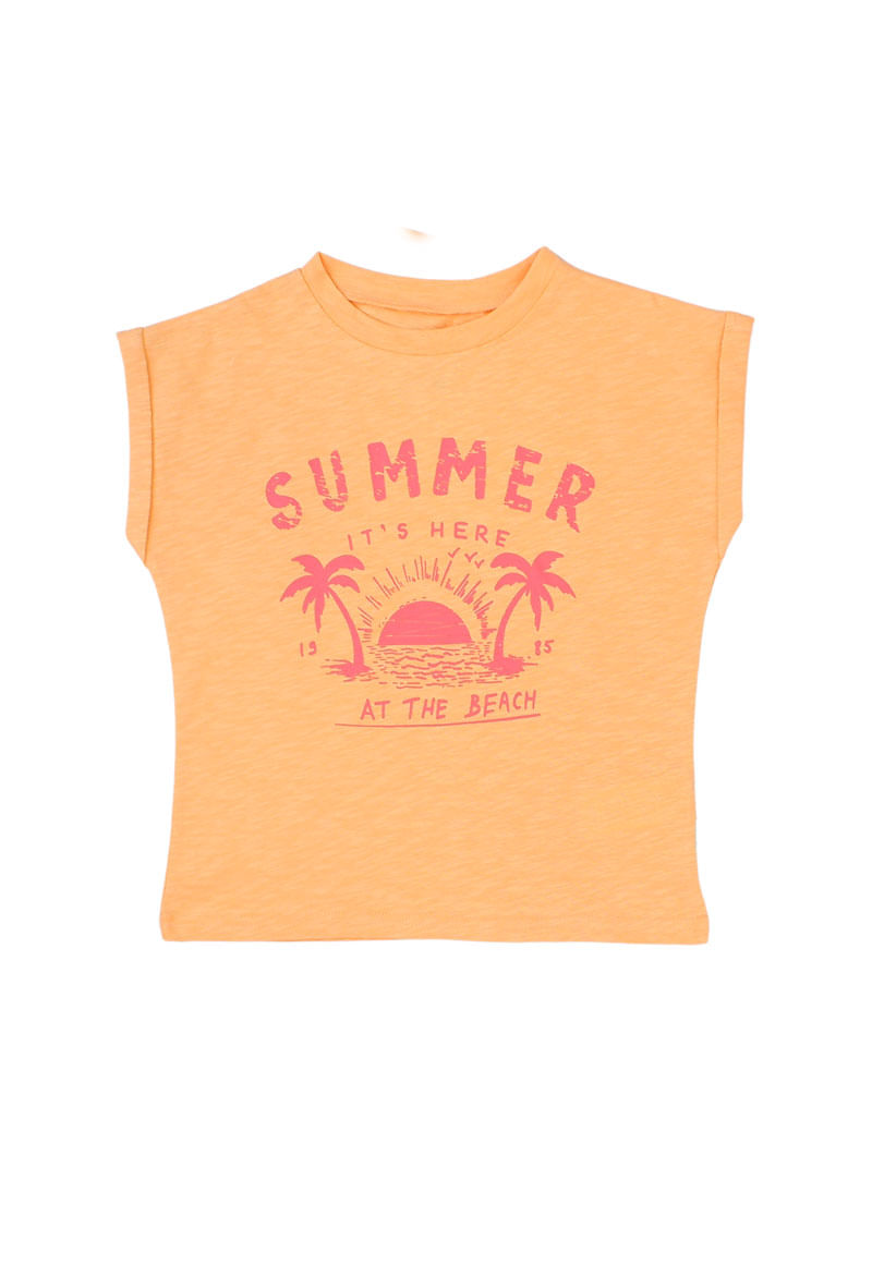 Polera de Niña Naranjo
