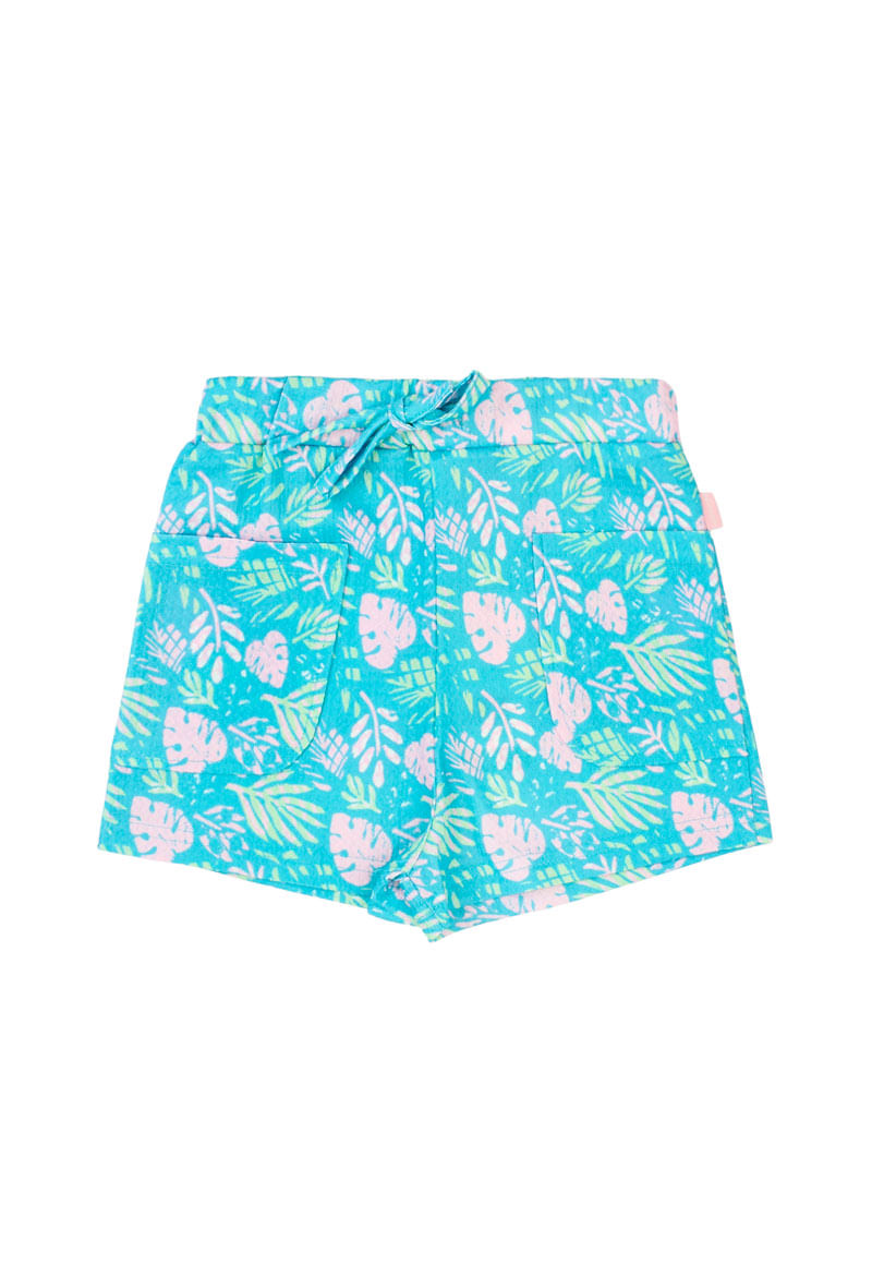 Short Niña Turquesa (3 A 36 Meses) Colloky