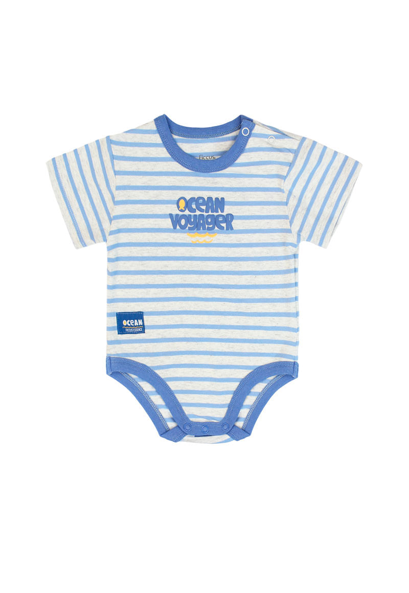 Body de Bebé Niño Celeste