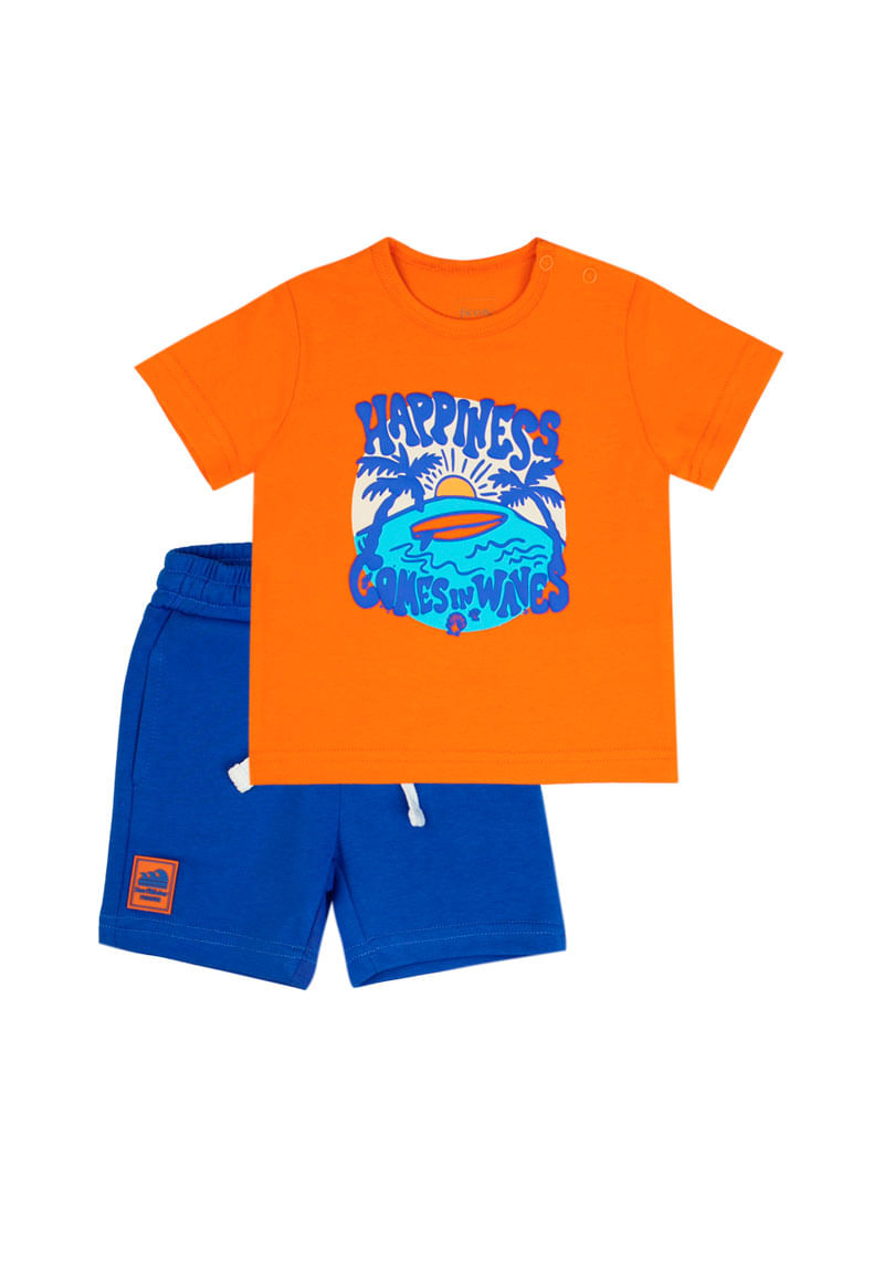 Conjunto de Bebé Niño Naranjo