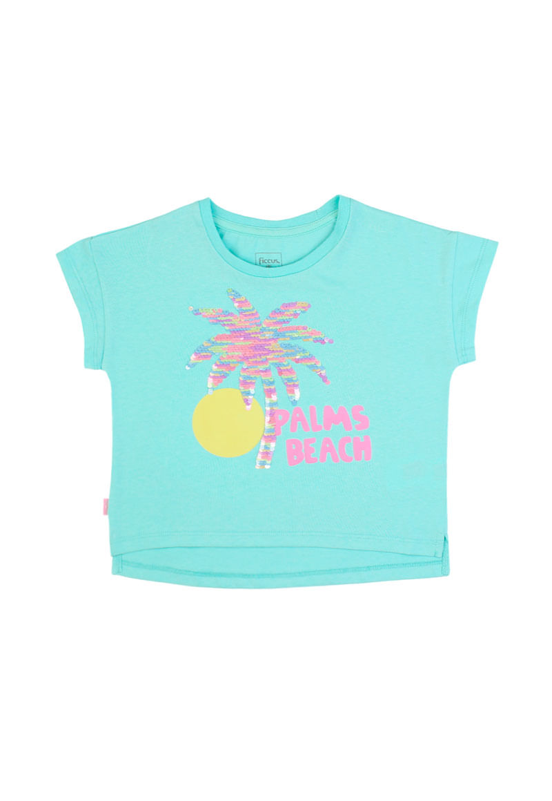 Polera de Niña Turquesa