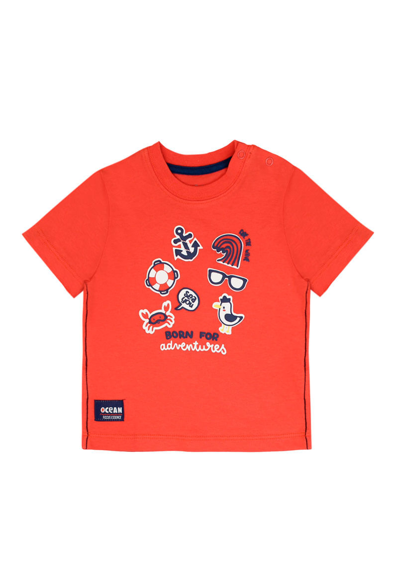 Polera de Bebé Niño Rojo