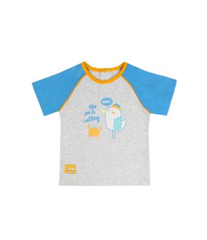 Polera de Bebé Niño Gris Melange