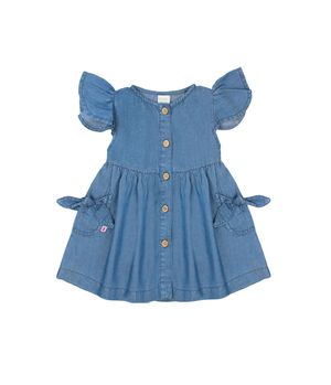 Vestido de Bebé Niña Azul