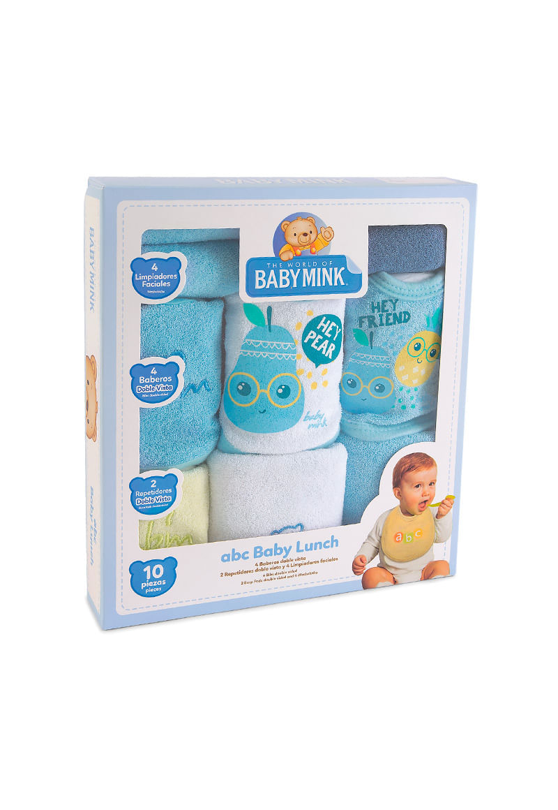 Set ABC Lunch Para comer New Born Unisex Azul 0 a 12 Meses