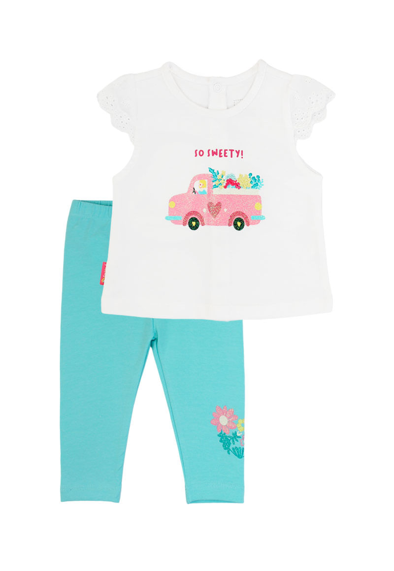 Conjunto de Bebé Niña Blanco