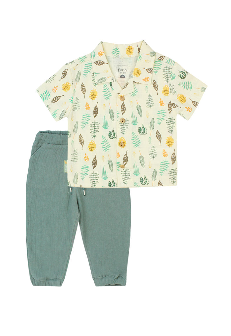 Conjunto de Bebé Niño Beige