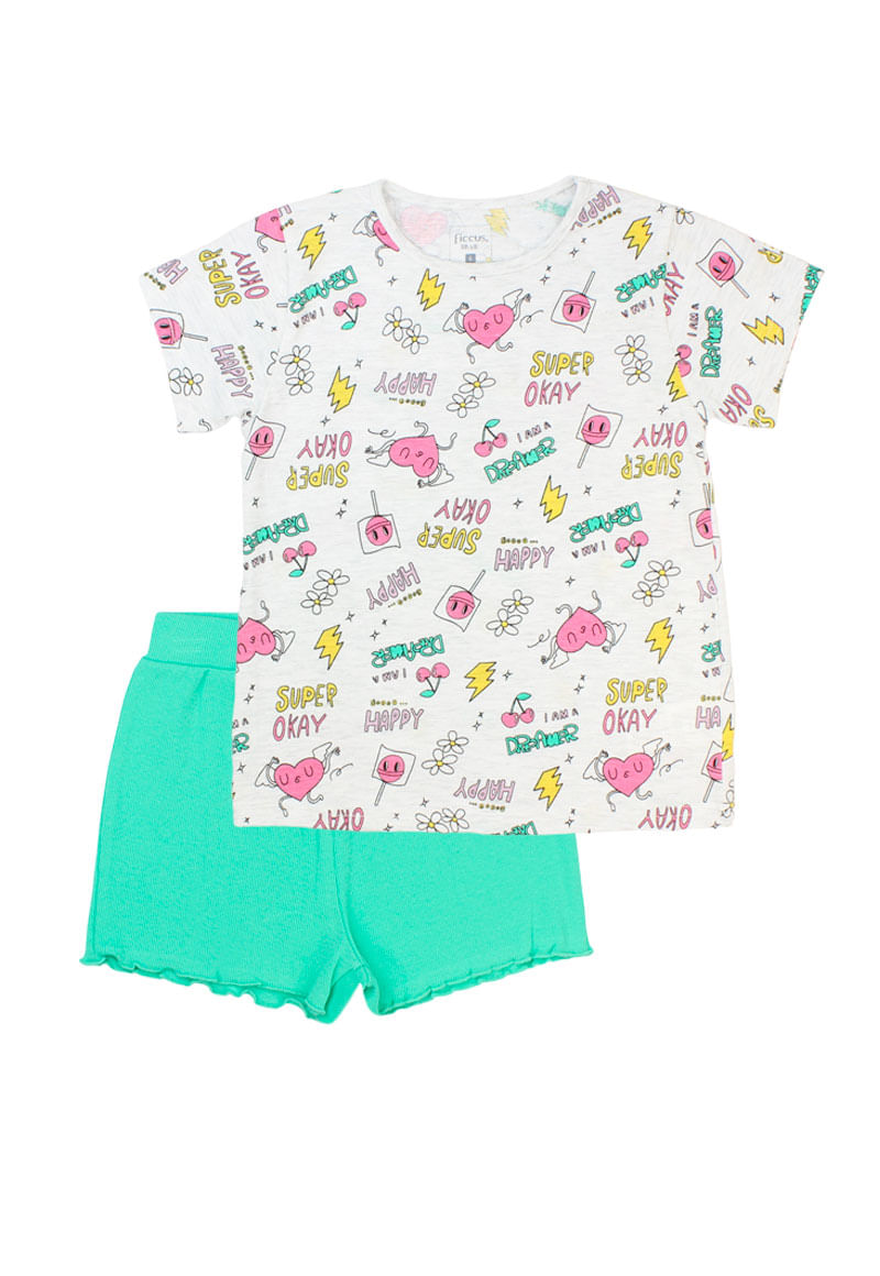 Pijama de Niña Verde