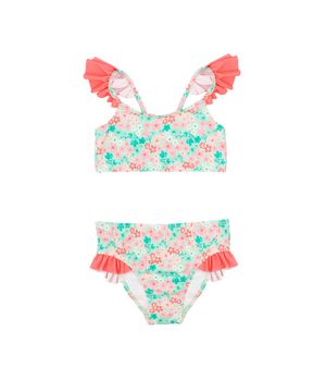 Traje de Baño de Niña Verde Claro