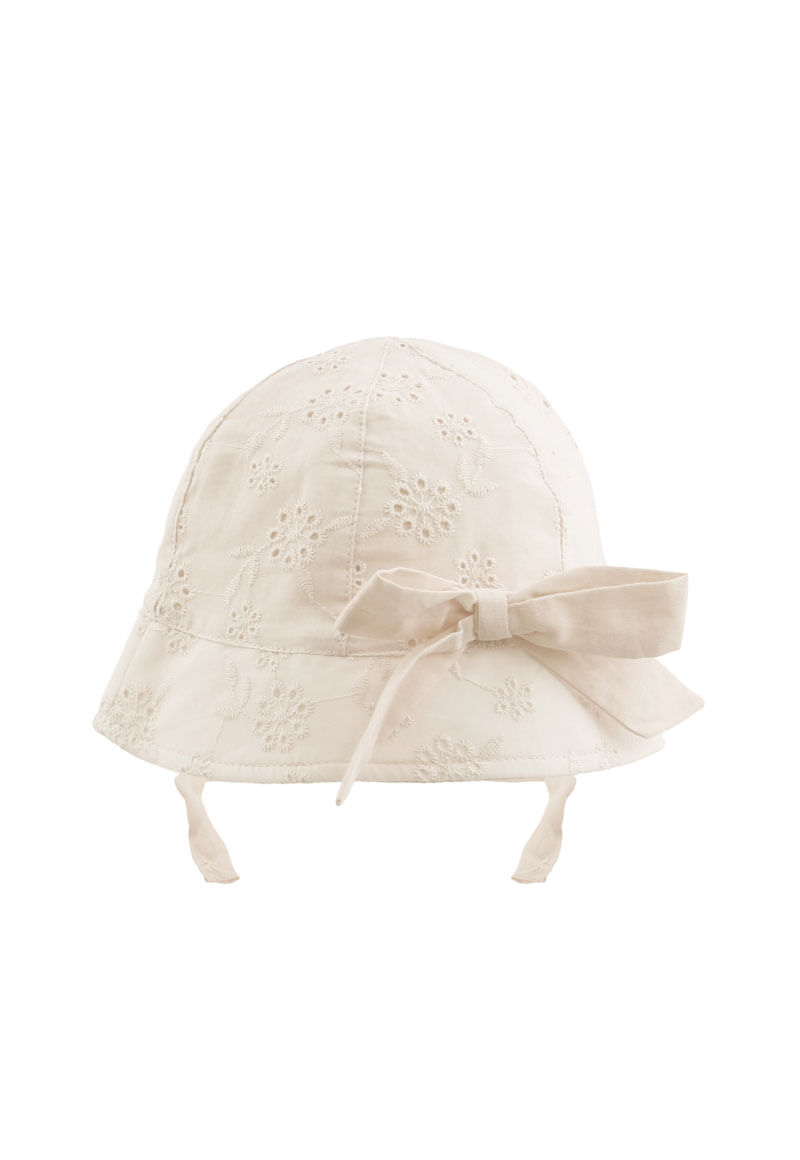 Gorro de Bebé Niña Crudo