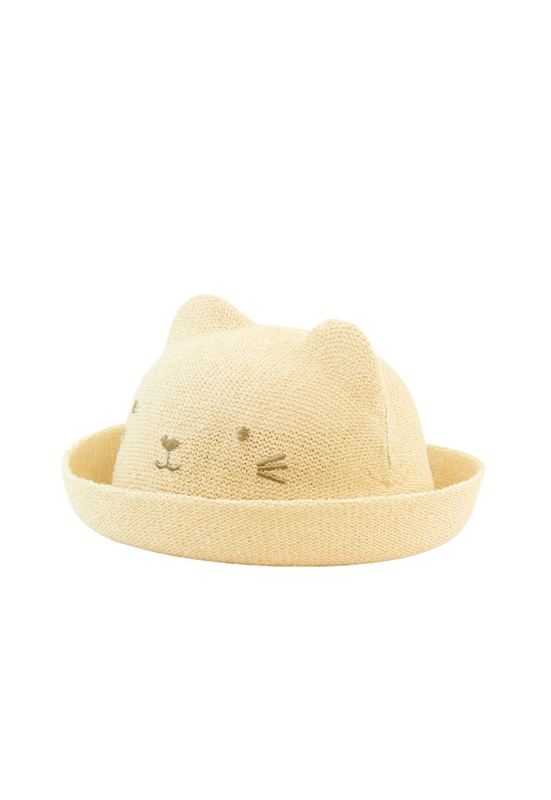 Gorro de Bebé Niña Beige