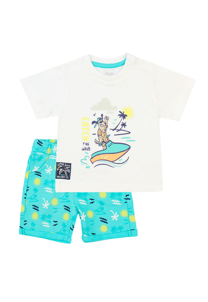 Conjunto de Bebé Niño Blanco