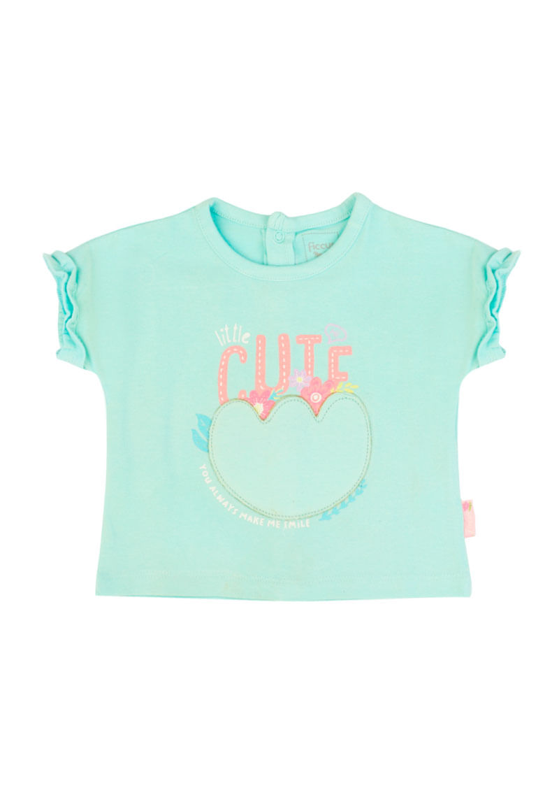 Polera de Bebé Niña Turquesa