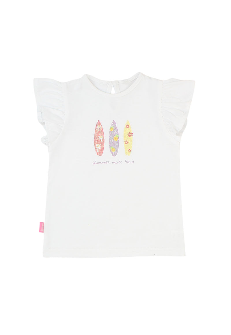 Polera de Bebé Niña Blanco