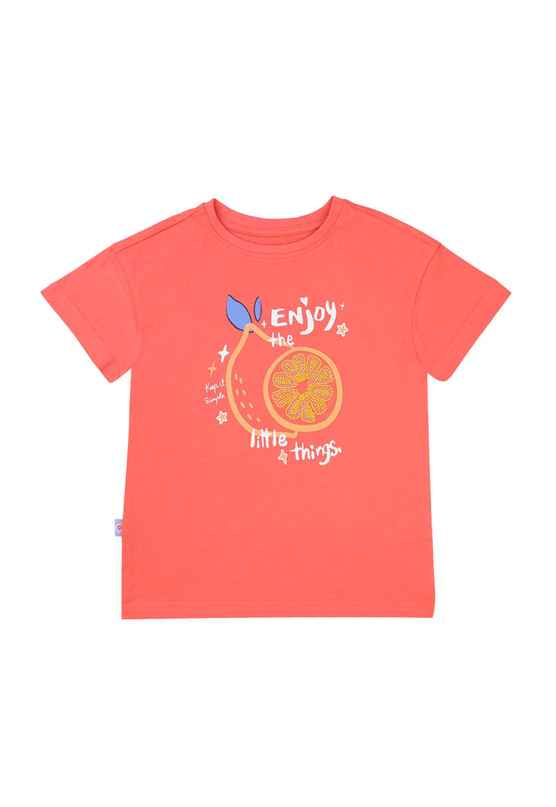 Polera de Niña Naranjo