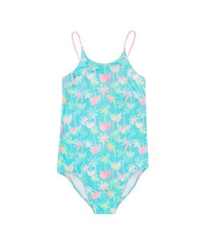 Traje de Baño de Niña Turquesa
