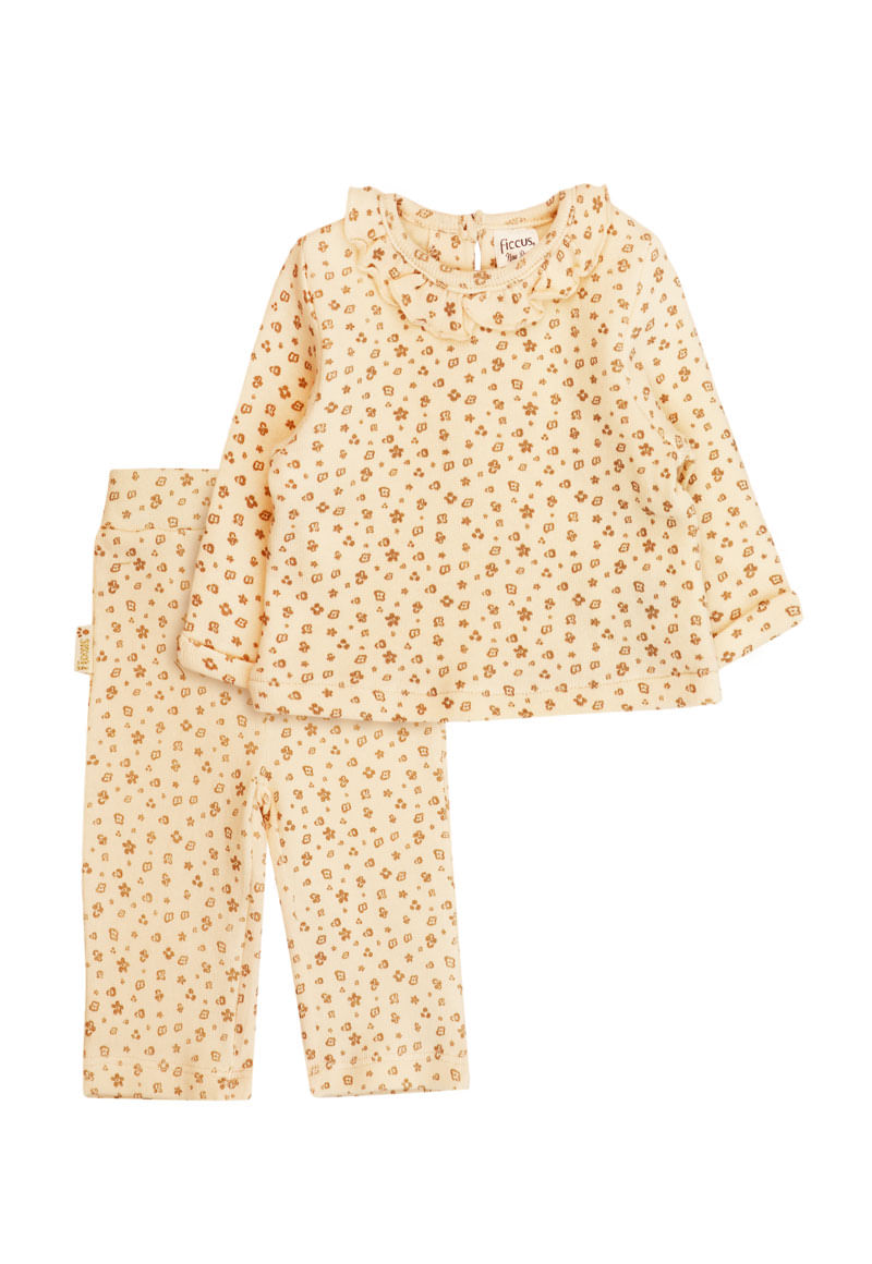Conjunto Niña Beige