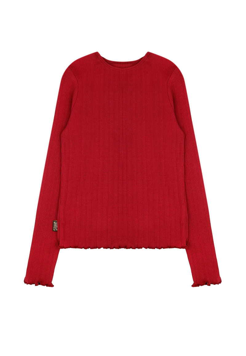 Polera Niña Burdeo