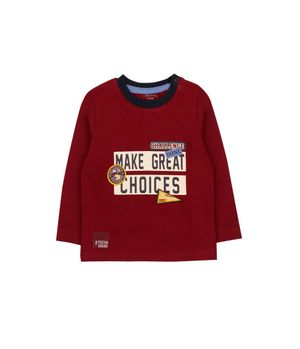 Polera Niño Burdeo