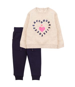 Buzo Niña Gris Melange