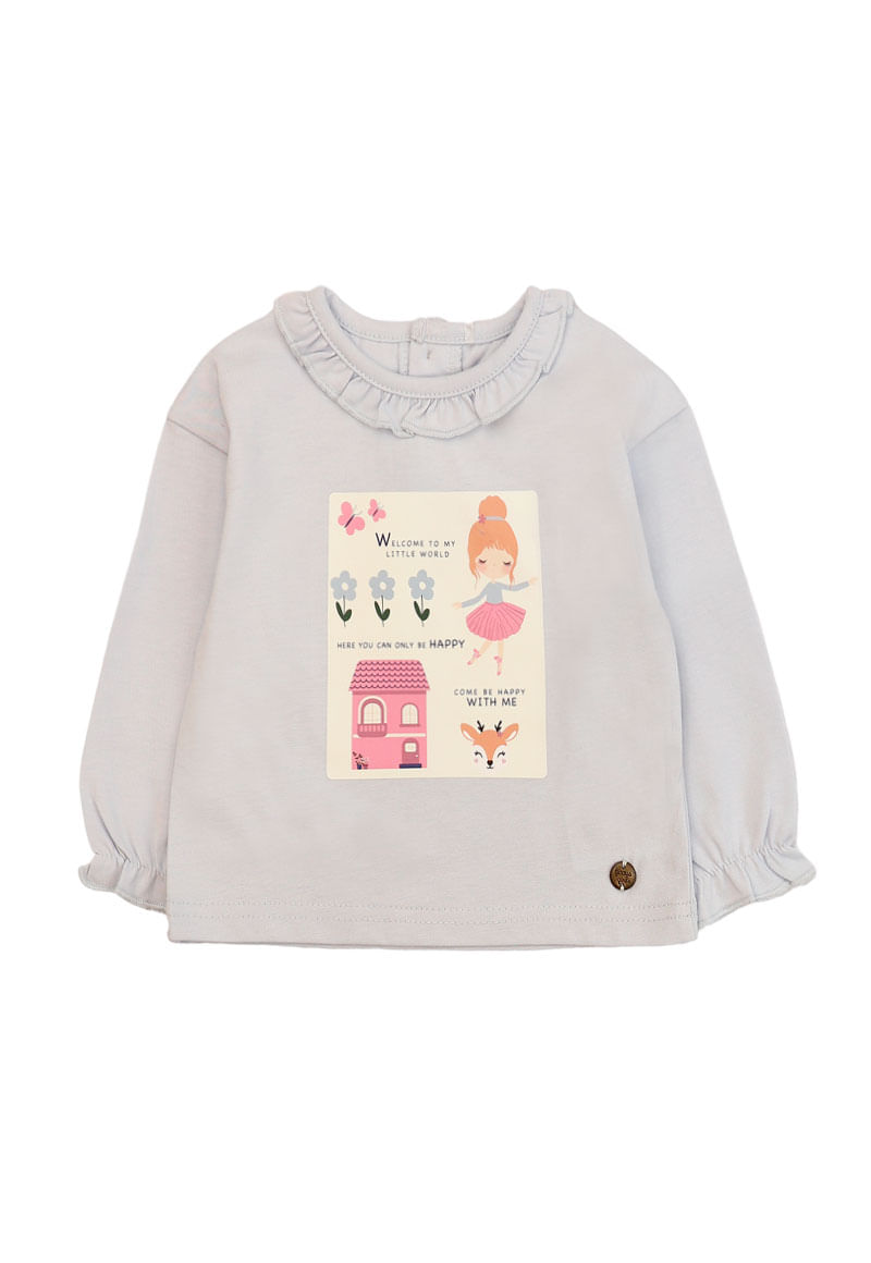 Polera Niña Celeste