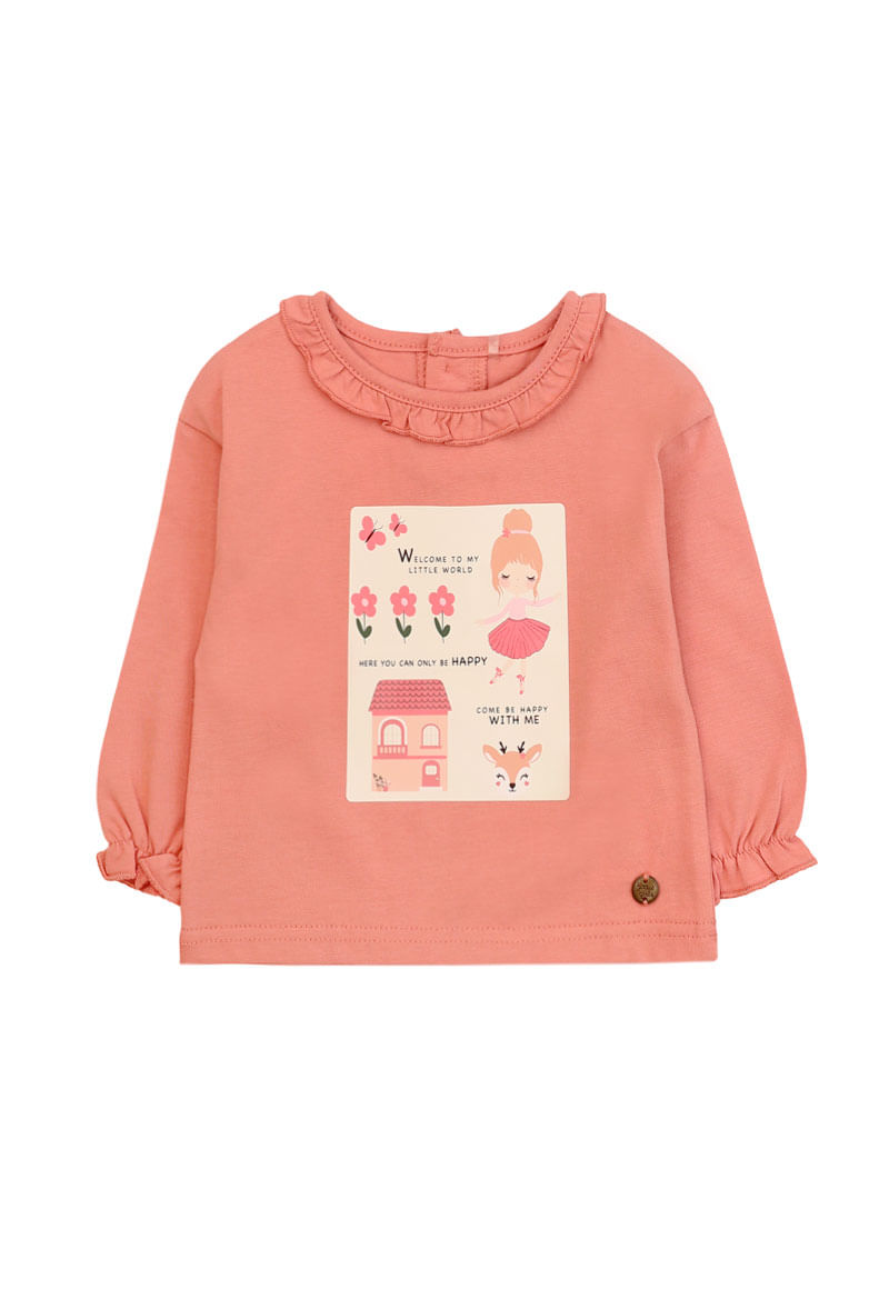 Polera Niña Rosado