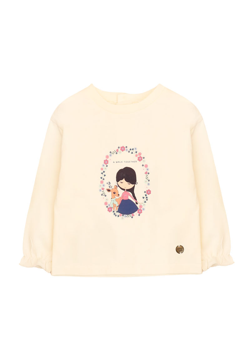 Polera Niña Crudo