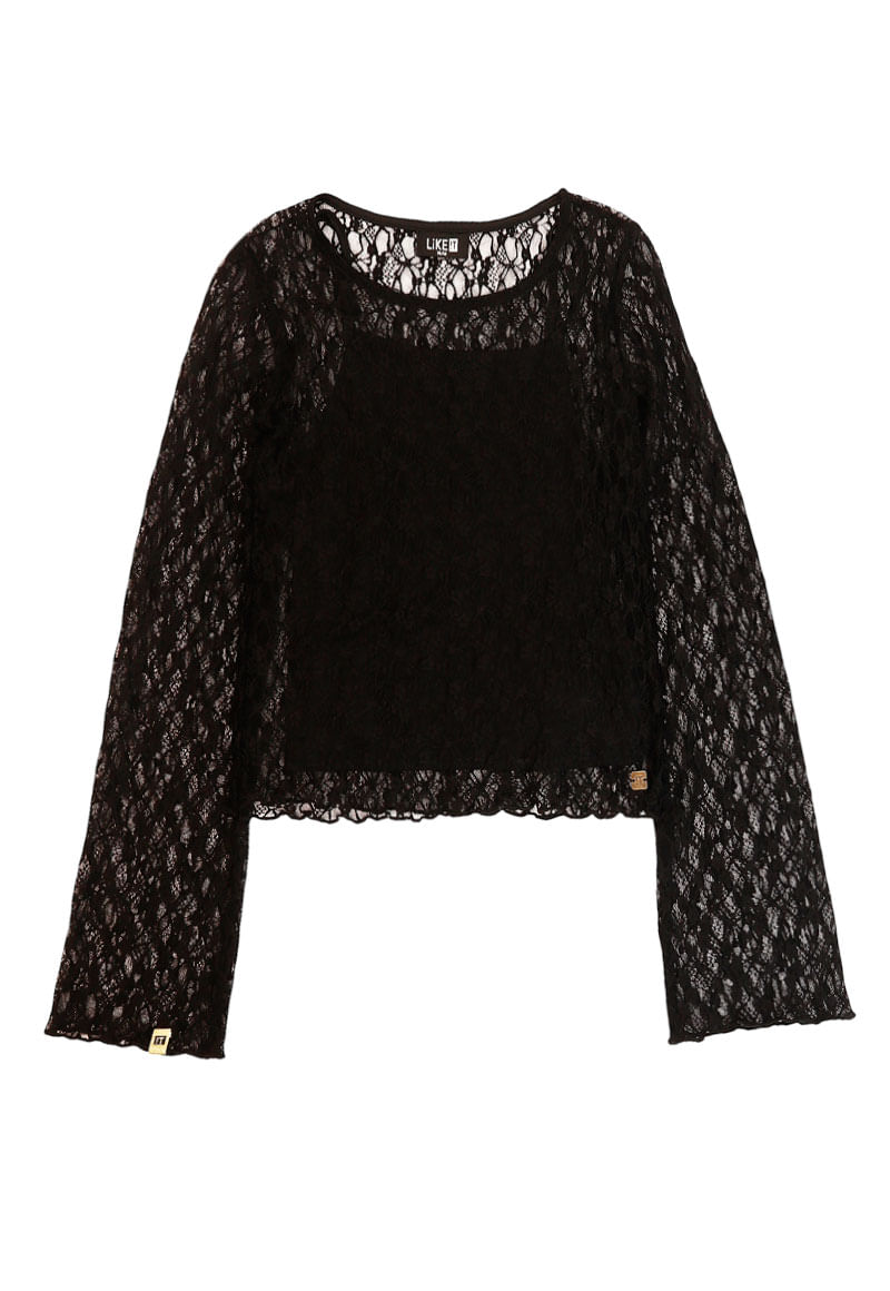 Polera Niña Negro