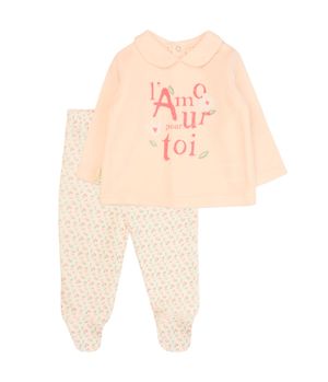 Conjunto Niña Coral Claro