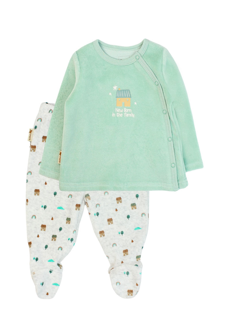 Conjunto Niño Menta Claro