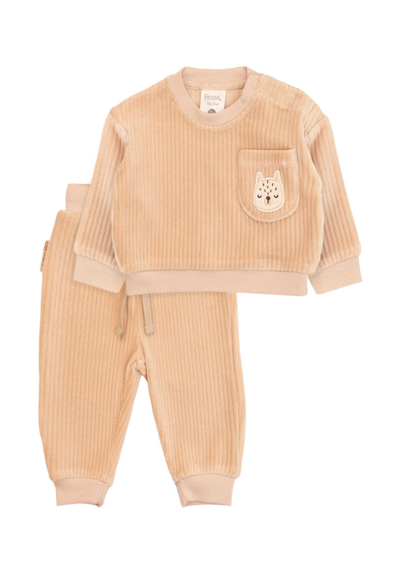 Conjunto Niño Café Claro
