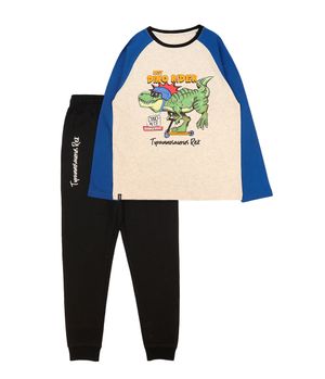 Pijama Niño Gris Melange