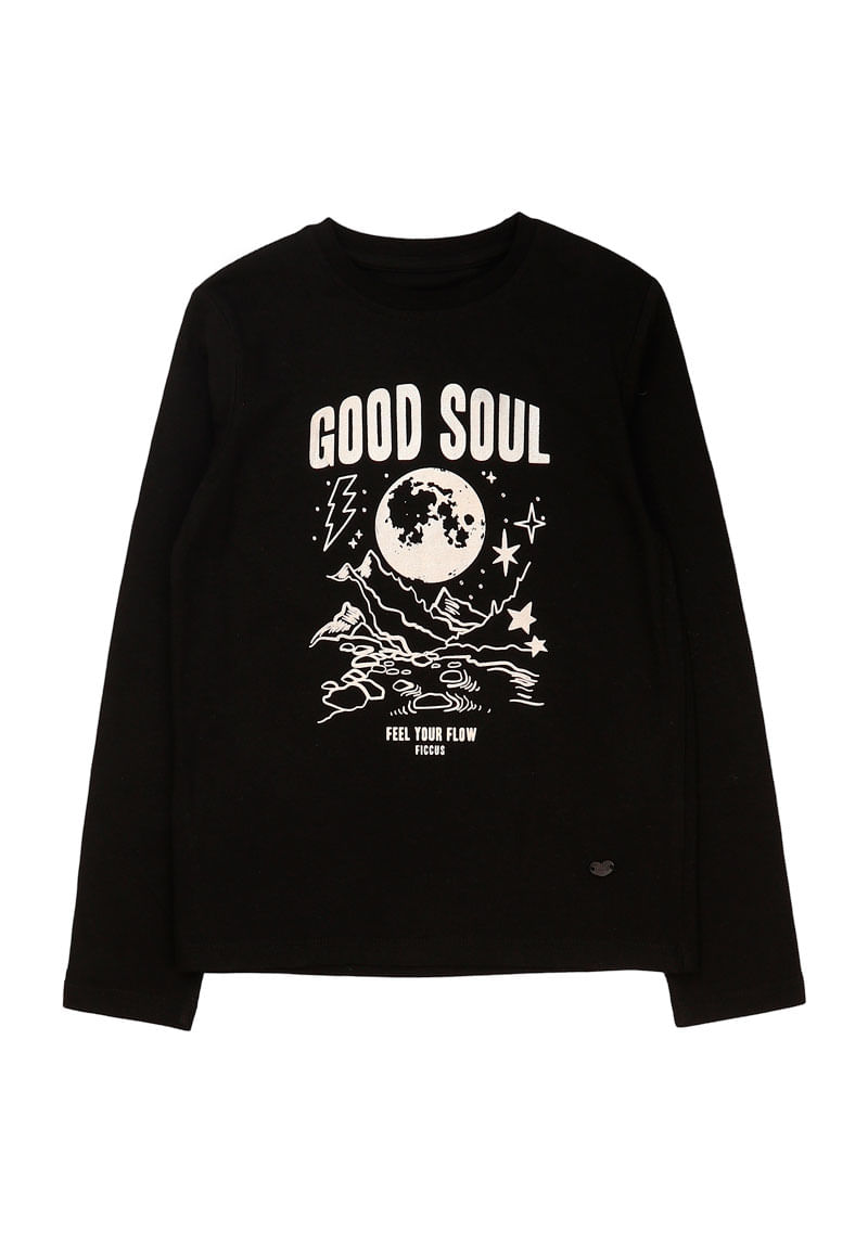 Polera Niña Negro