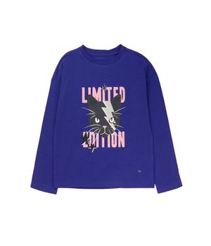 Polera Niña Azulino